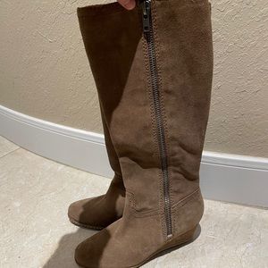 Franco sarto suede zip up boot